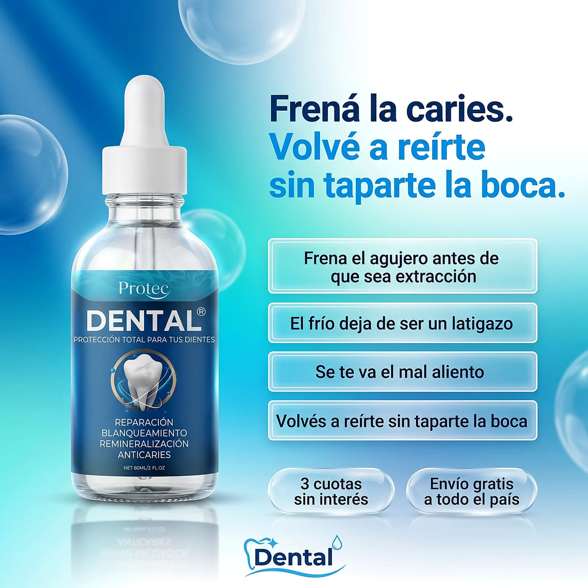 Frená la caries y volvé a reírte sin taparte la boca